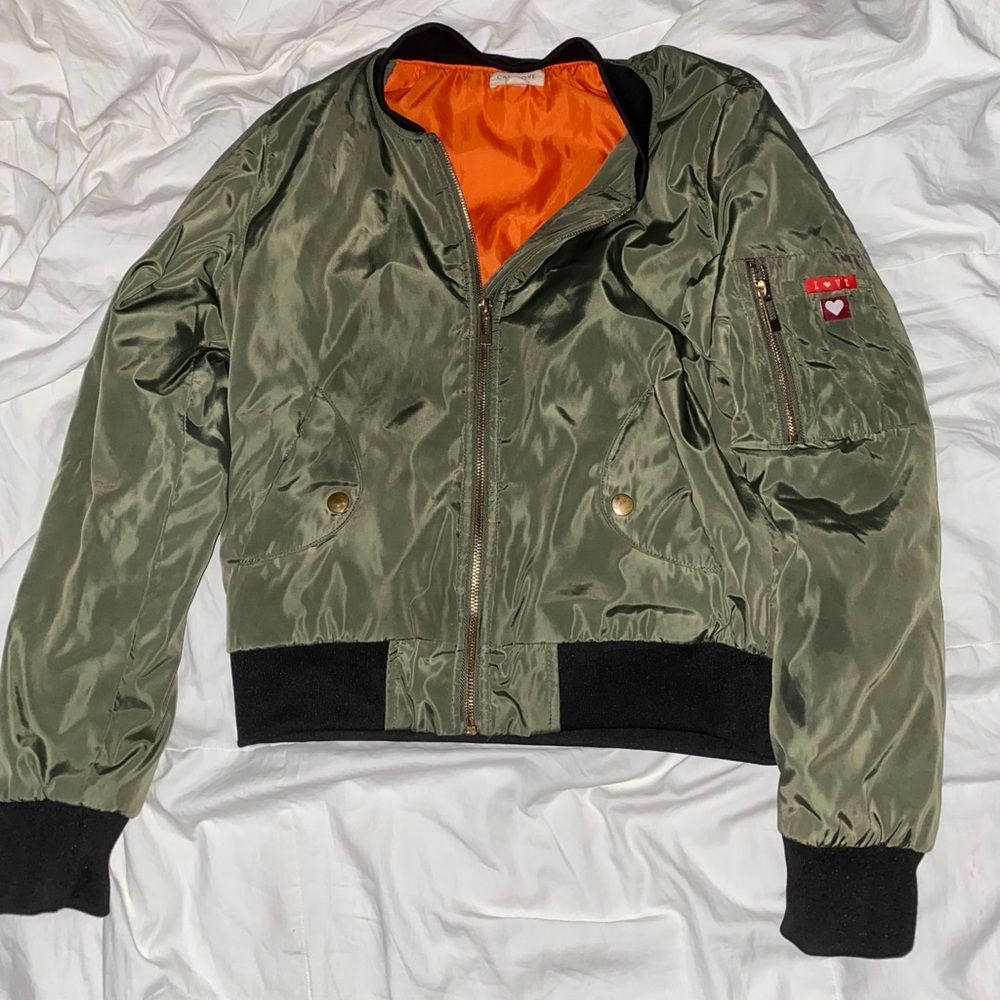 Green Army style Jacket
